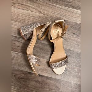 Gianni Bini Gold Glitter Heels size 7